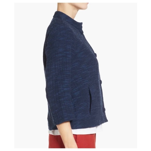 Eileen Fisher | Rys Japanese Woven Cotton Jacket | 2 / 4 P - Picture 2 of 14